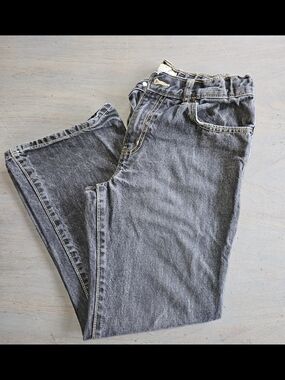 Old Navy Boys Boot Cut Dark Gray Adjustable Waist Jeans